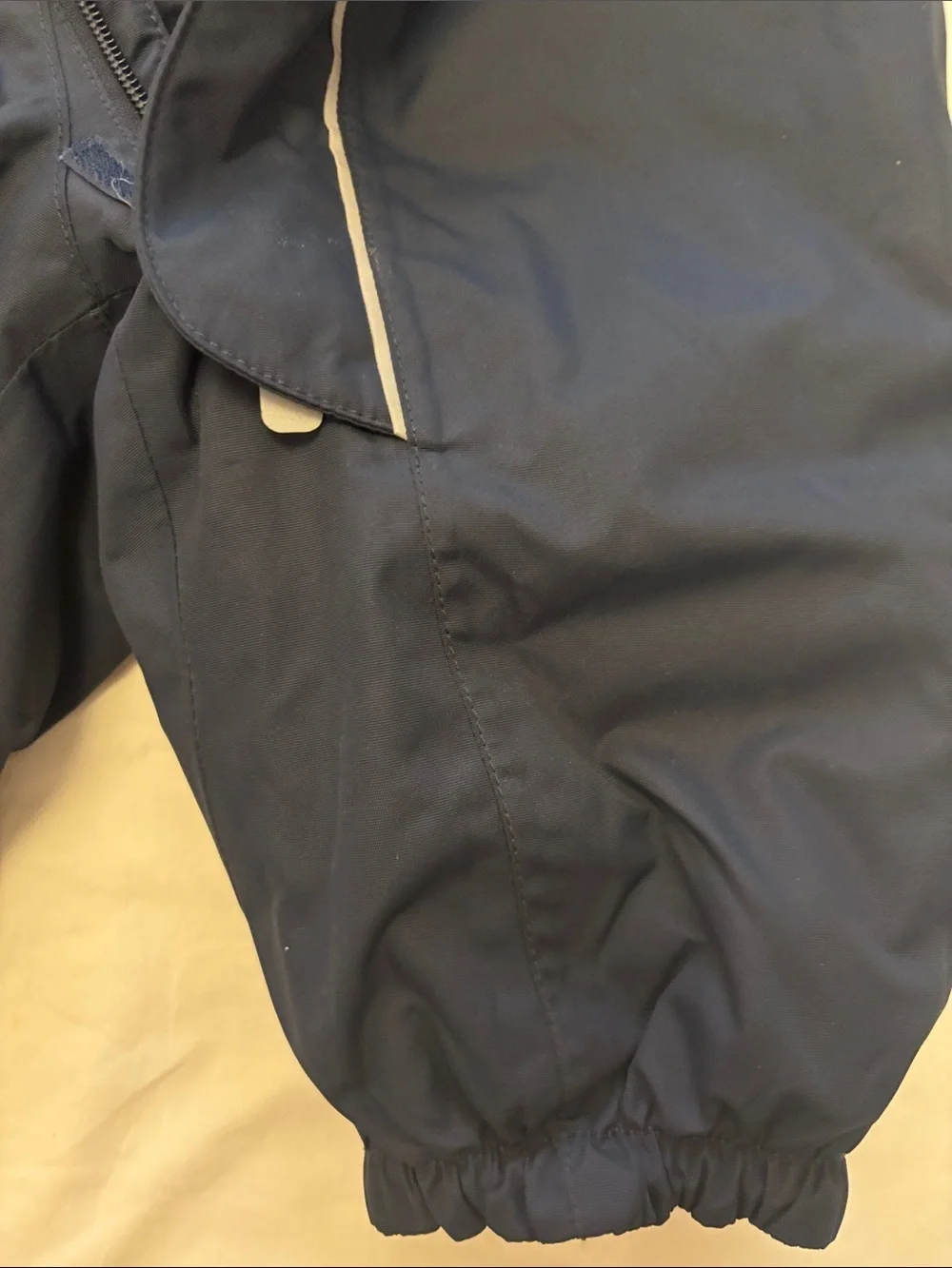 Navy Blue Kids Puffer Snowsuit with Hood